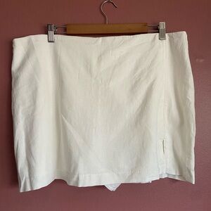 Abercrombie & Fitch linen blend skort XL